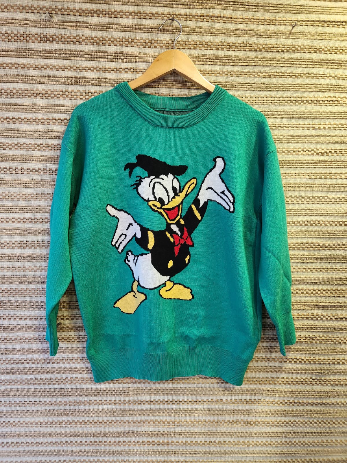 Cartoon Print Oversized Long Sweater - Winter