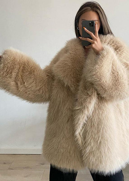 Luxefox Suit Collar Fur Coat
