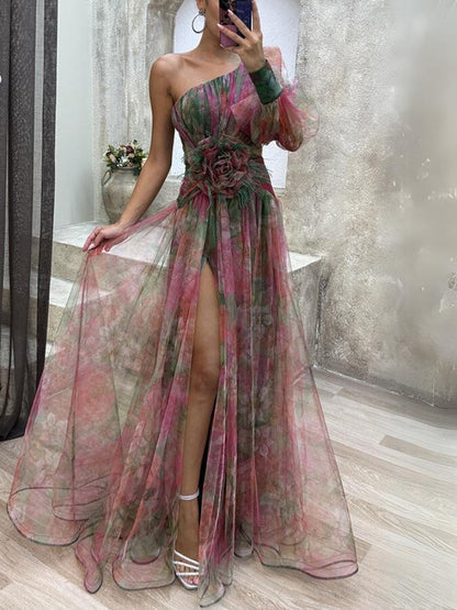 Kayla - One-shoulder Maxi Dress