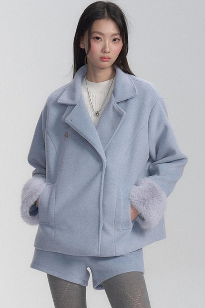 Winter Frost Coat and Short Set-up