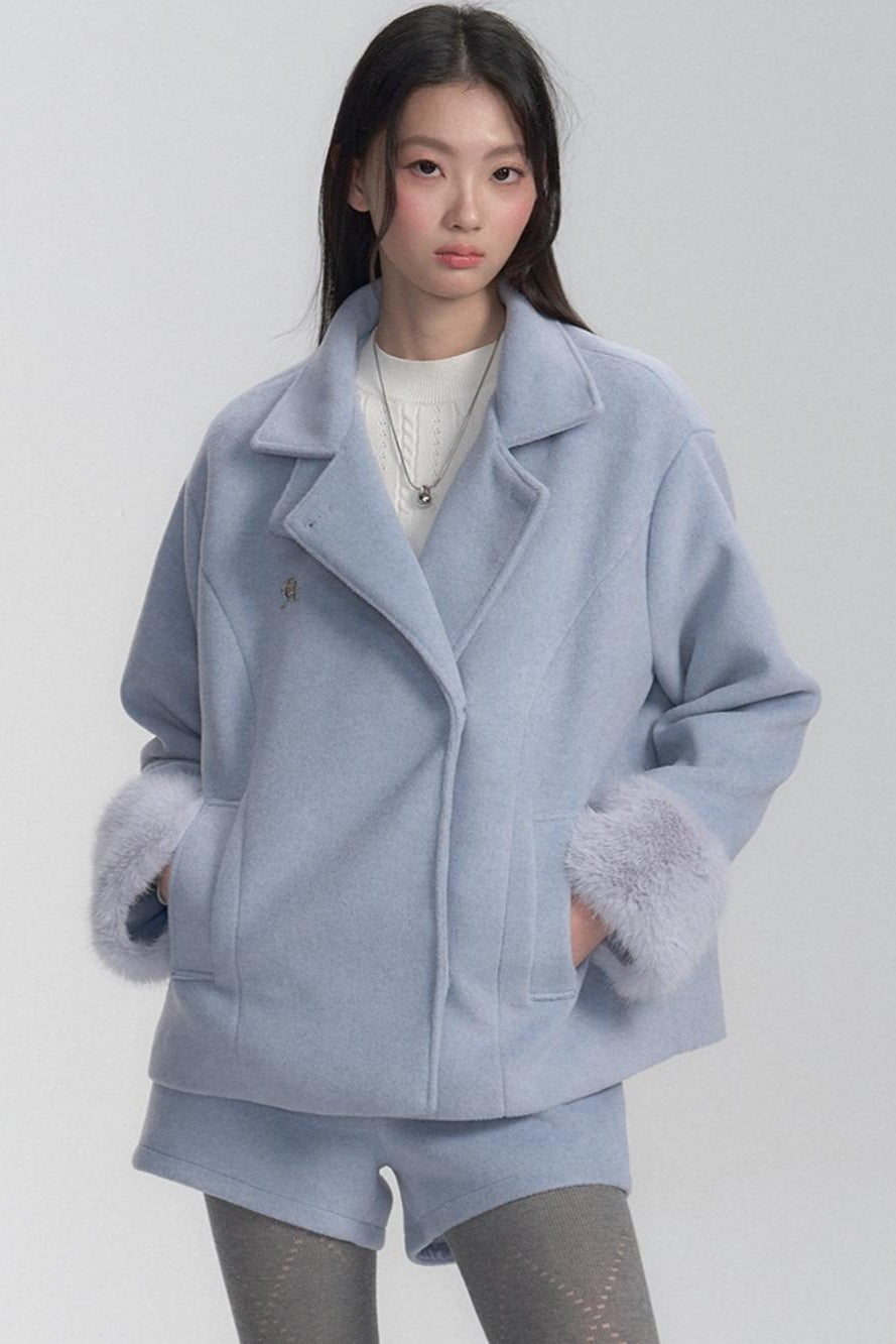 Winter Frost Coat and Short Set-up