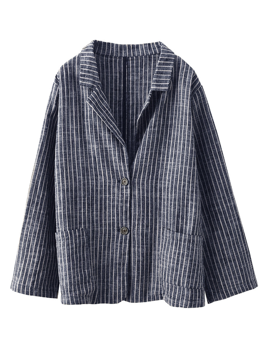 Stripe Spring Linen Shirt+pants Ii1057