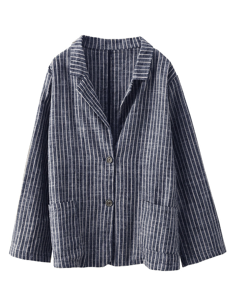 Stripe Spring Linen Shirt+pants Ii1057