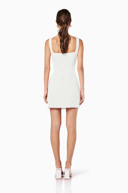 Color 3d Strap Mini Dress