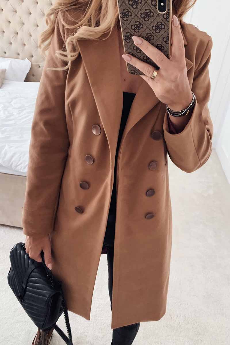 Color Coat With Buttons(3 Colors)