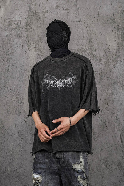 Raw Edge Gothic Washed T-shirt