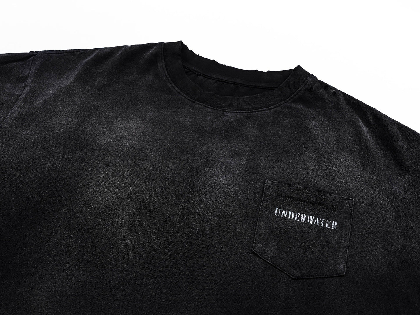 Underwater Black Techwear Pocket T-shirt