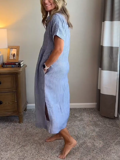 Jovie - Classic Striped Maxi Dress
