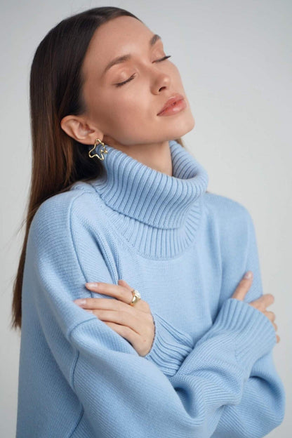 Basic Knit Turtleneck Sweater