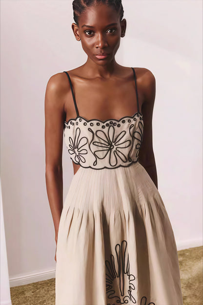Embroidered Maxi Dress