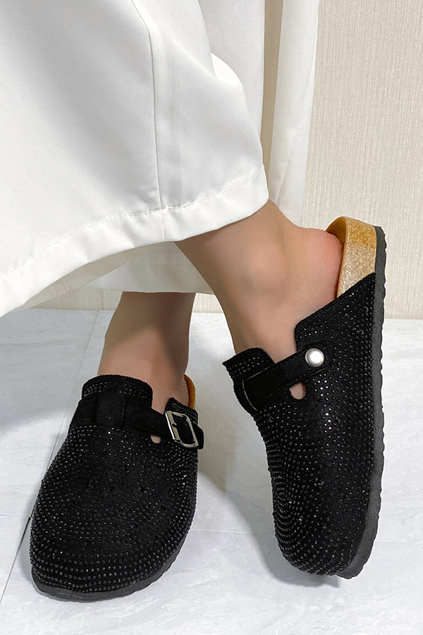 Summer Rhinestone Buckle Sandals