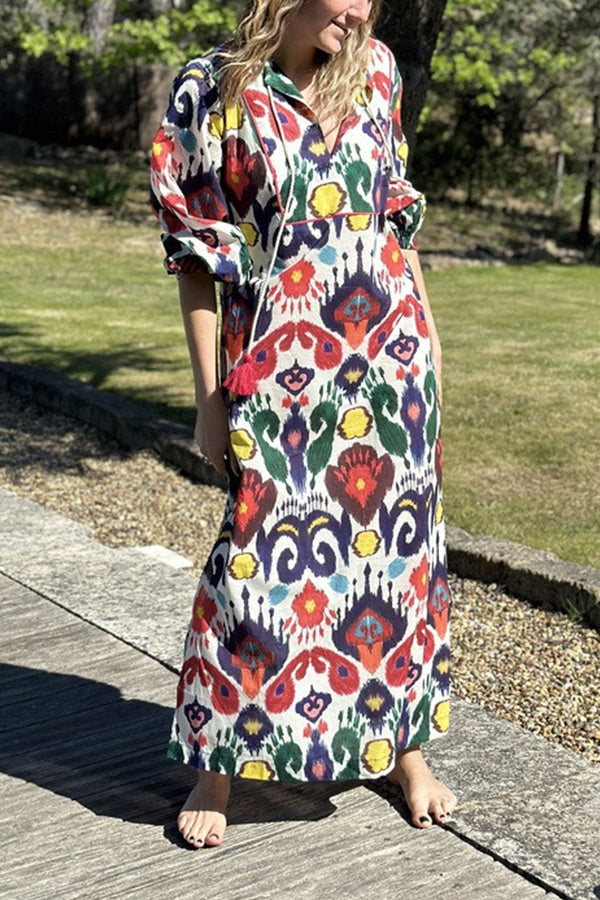 Jaya Loose Hem Slit Maxi Dress