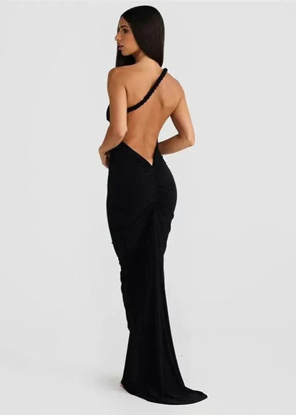 Backless Sling Slim-fit Long Dress
