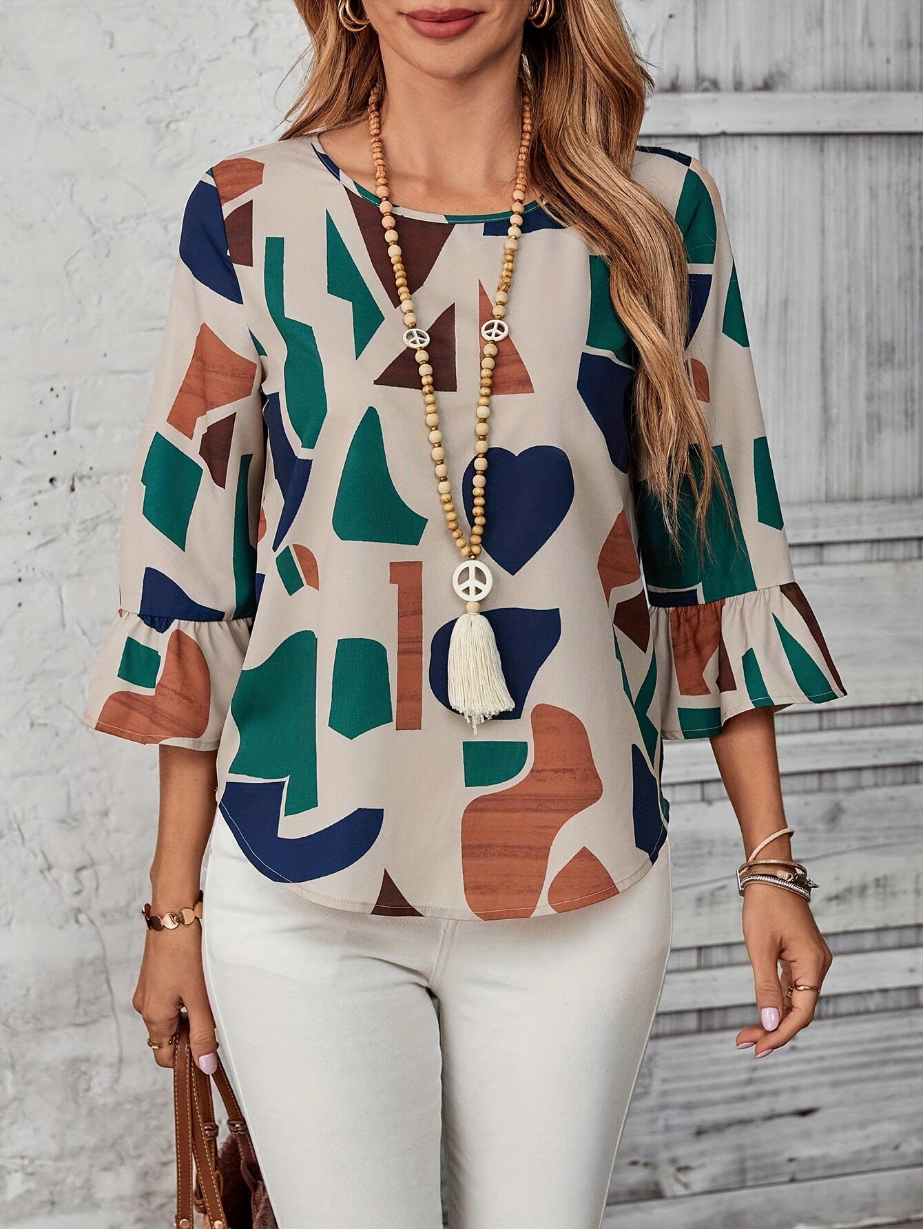 Ara – Geometric Blouse