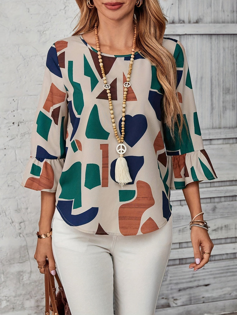 Ara – Geometric Blouse