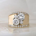 Golden & Zirconia Ring