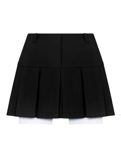 Blazer and Skirt Sets for Two Piece Set Outfits Gray Cropped Coat Blazer Femme 2-piece Sets New
