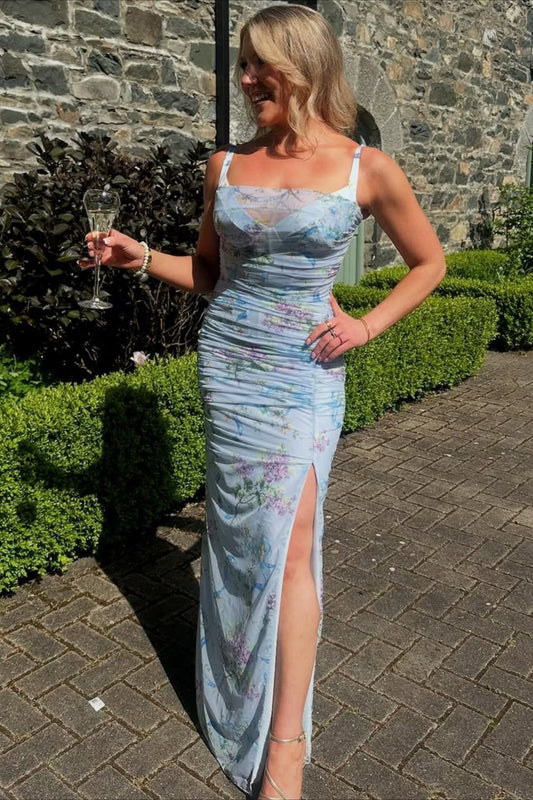 Spaghetti Strap Slim Fit Maxi Dress