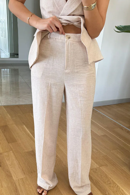 Lapel Vest \u0026 Pants Two-piece Set