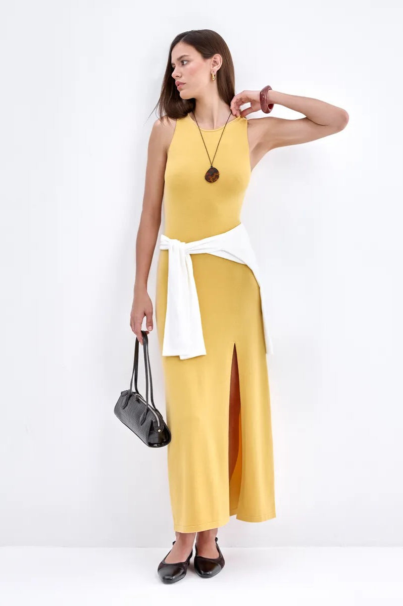 Knit Sleeveless Sweater Dress