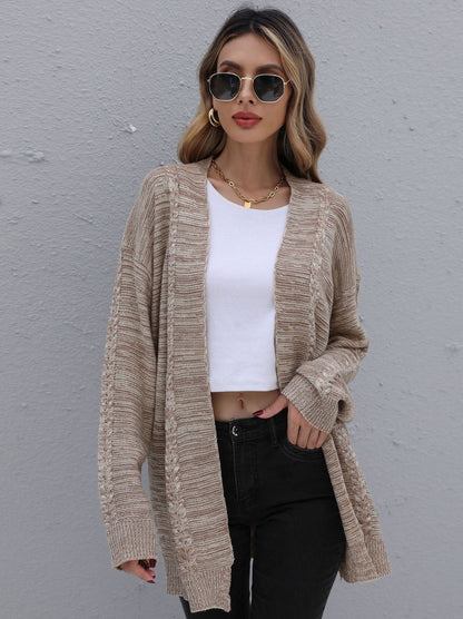 Color Knitted Cardigan Sweater