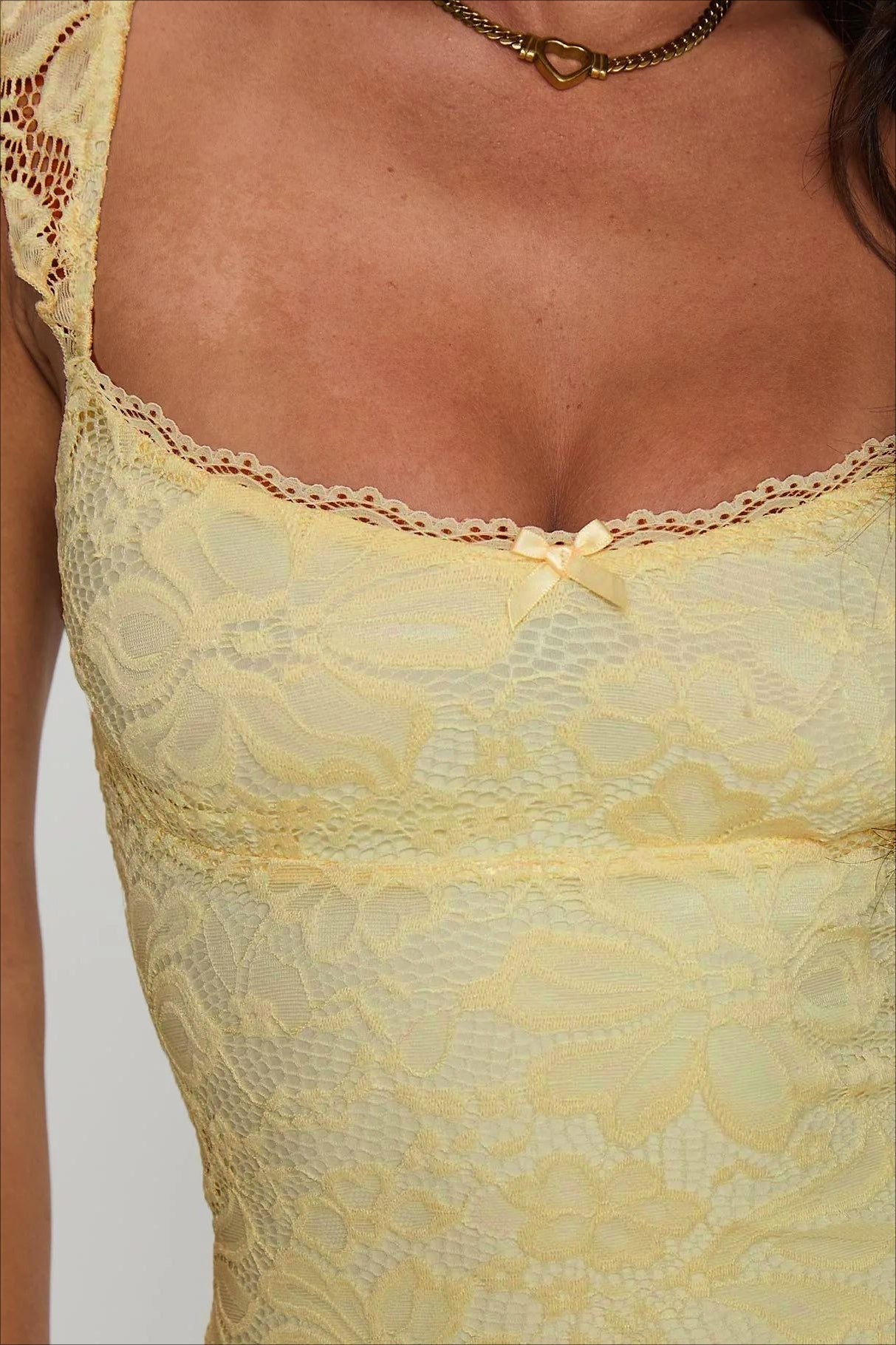 Lace Cami Slim Mini Dress