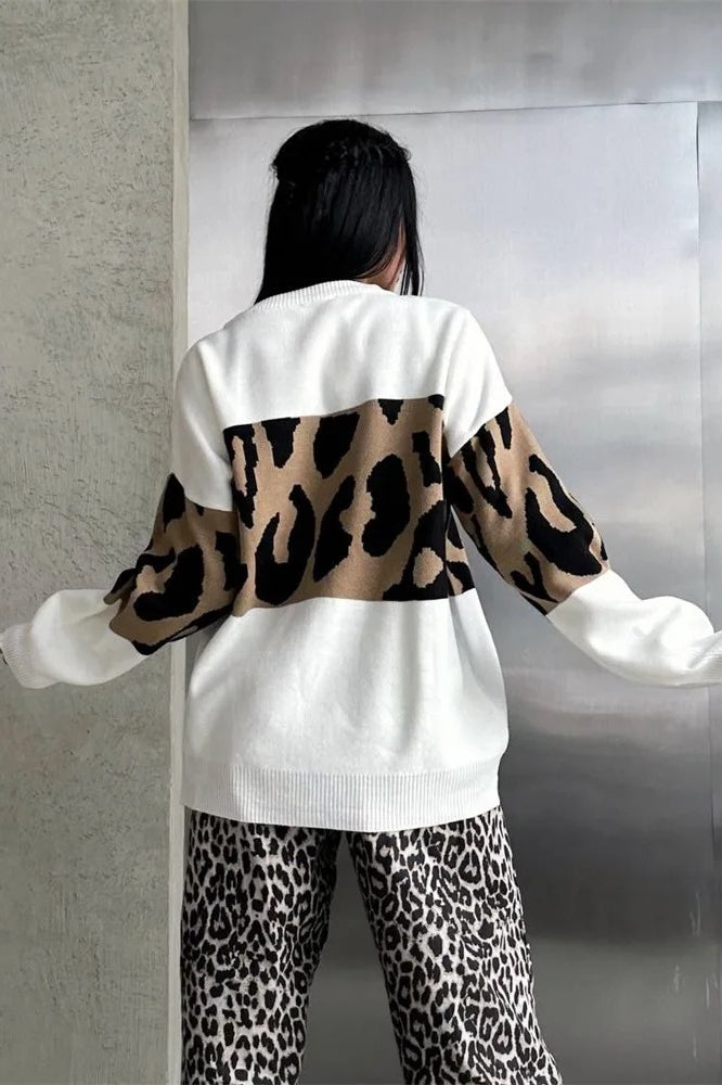 Leopard Knit Sweater