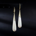 White Dangling Earrings