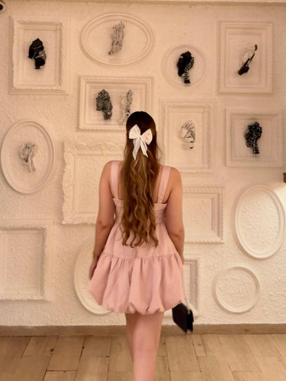Sleeveless Ruffle Balloon Mini Dress
