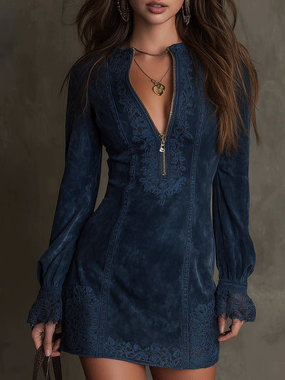 Debbie | Suede Mini Dress