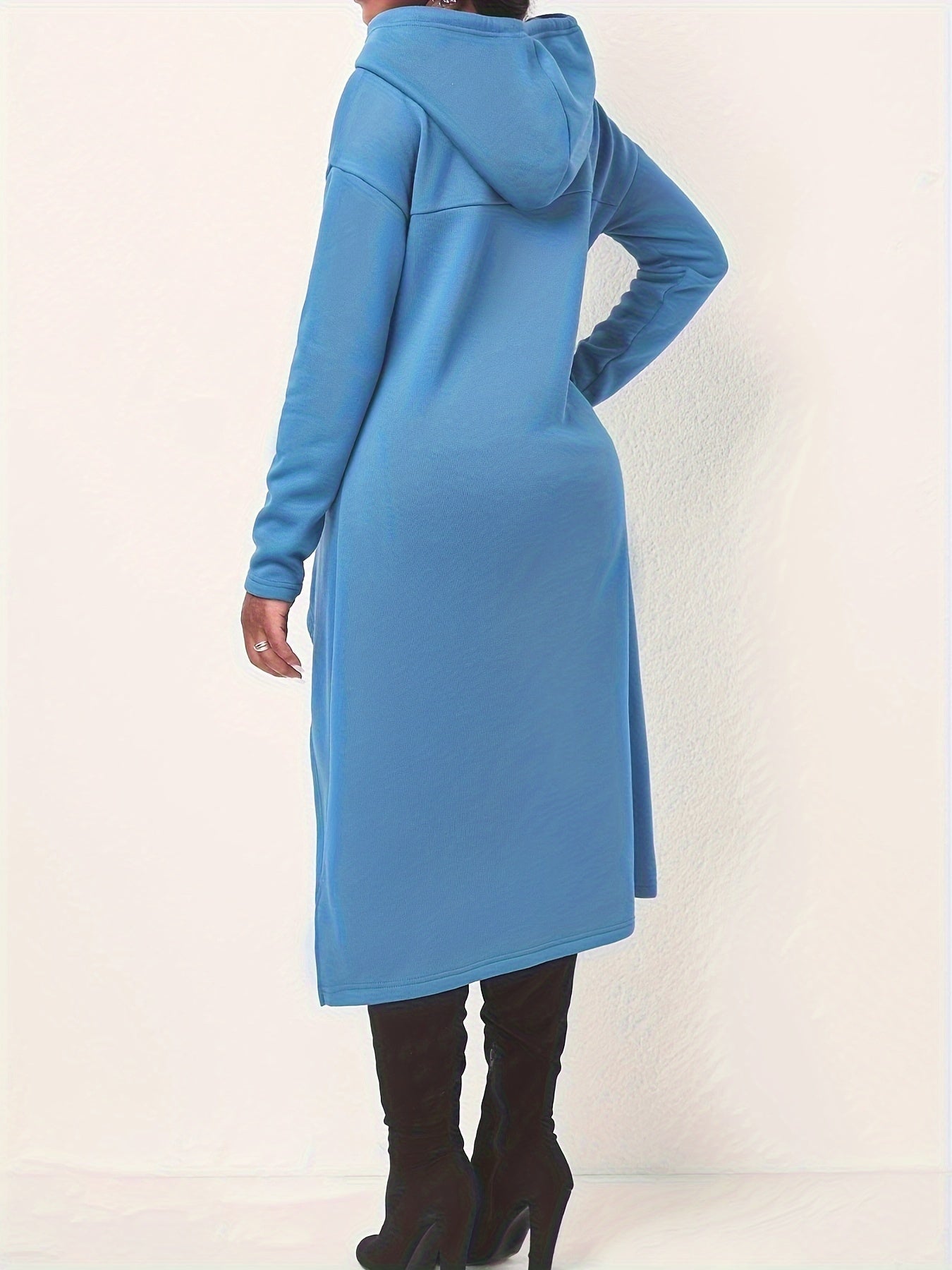 Long Sleeve Drawstring Hoodie Sweatshirt Kr0741