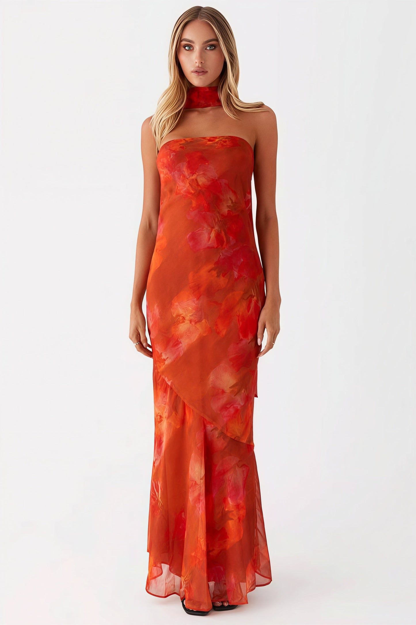 Tie Fishtail Vacation Maxi Dress