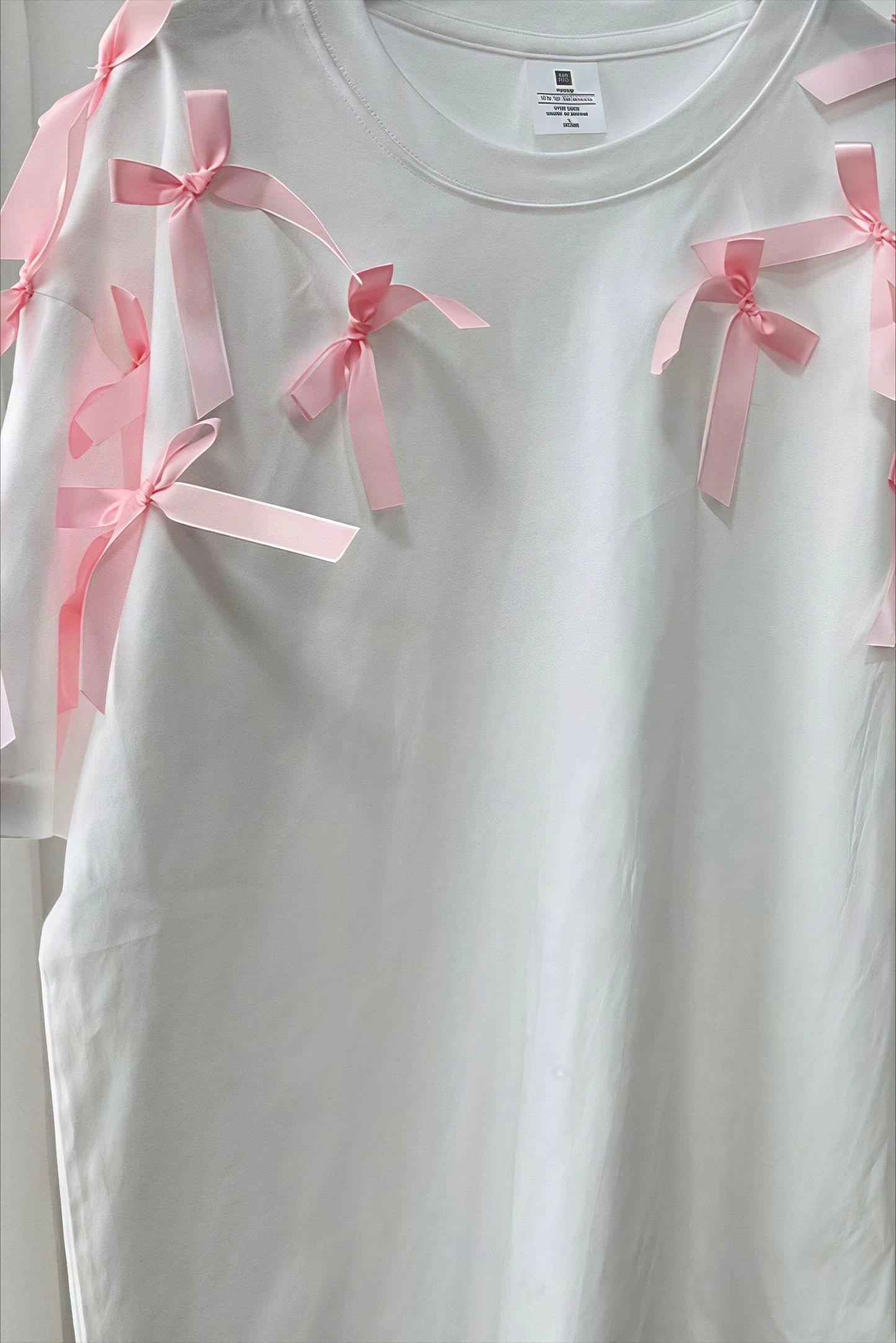 Bowknot Ribbon Loose Short Sleeve T-shirt