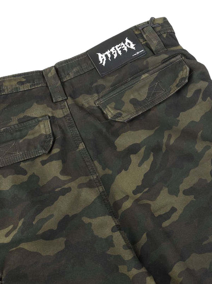 Camo Wide-leg Cargo Overalls - Style