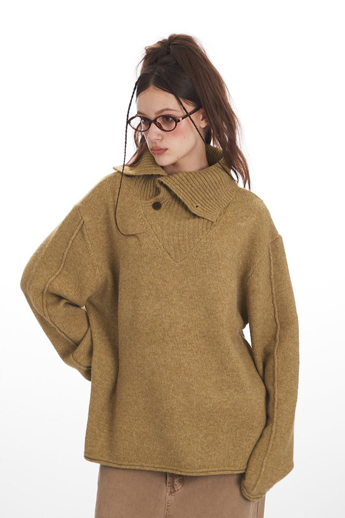 Cozy High Neck Loose Fit Sweater
