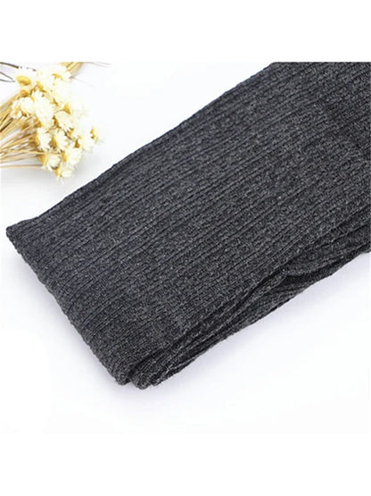 Autumn Winter ’s Skinny Slim Stretch Knitted Leggings High Waist Ribbed Warm Pants Trousers 2025fashion