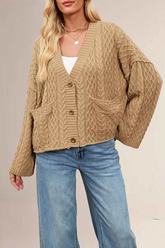 Cable Knit Oversized Cardigan