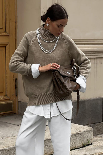 Thin Distressed High-end Knit Sweater