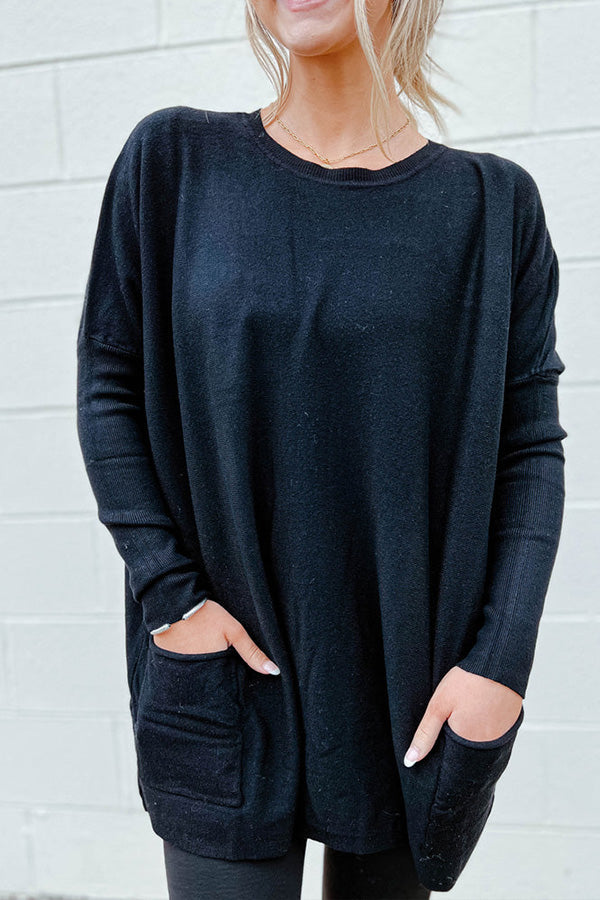 Boyfriend Pocket Sweater