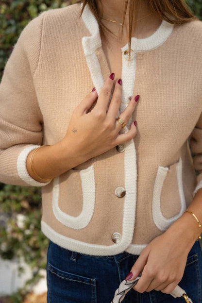 Selena Beige Cardigan