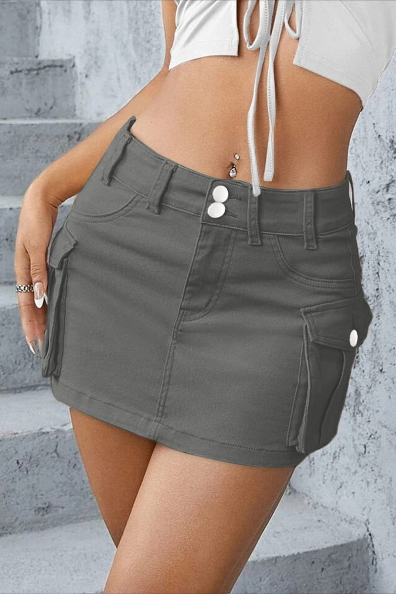 Cargo Street Bodycon Skirt