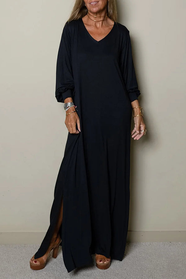 V-neck Maxi Dress