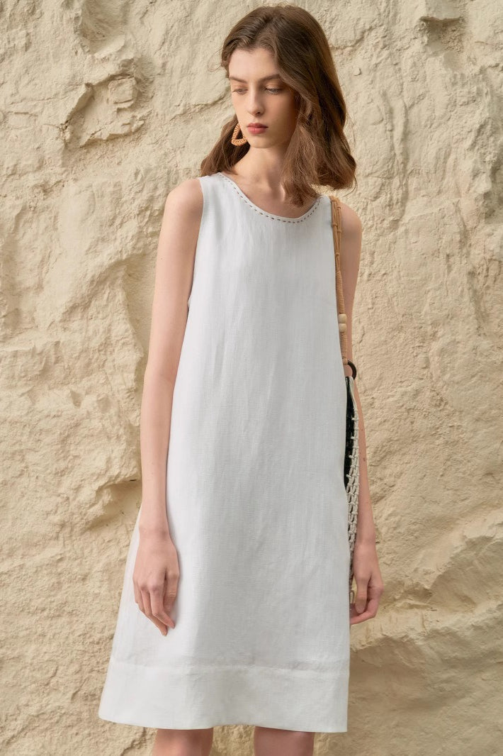 Tencel Linen Midi Dress