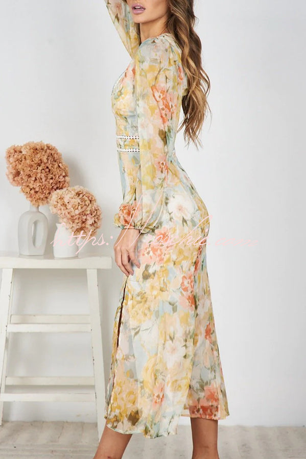 Pamelia Print Irregular Pleated Tuxedo Skirt Pearl Maxi Dress