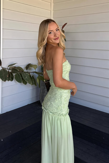 Chiffon Bandeau Cami Maxi Dress