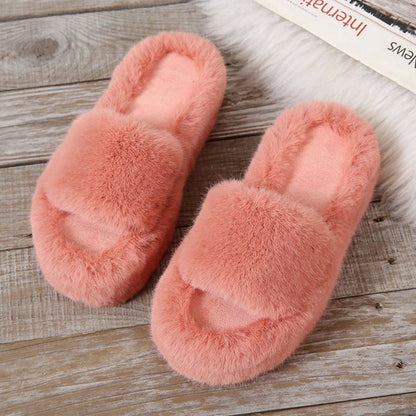 Thick Sole Juwai Plush Slippers