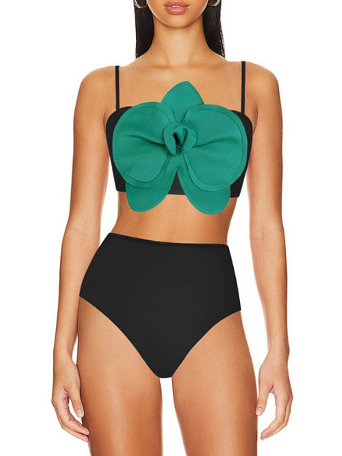 3d Flower Bikini Swimsuit Sets and Skirt