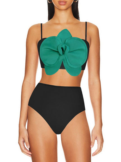3d Flower Bikini Swimsuit Sets and Skirt