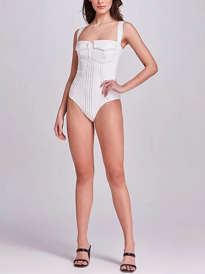 Pocket One Piece Swimsuit and Pants