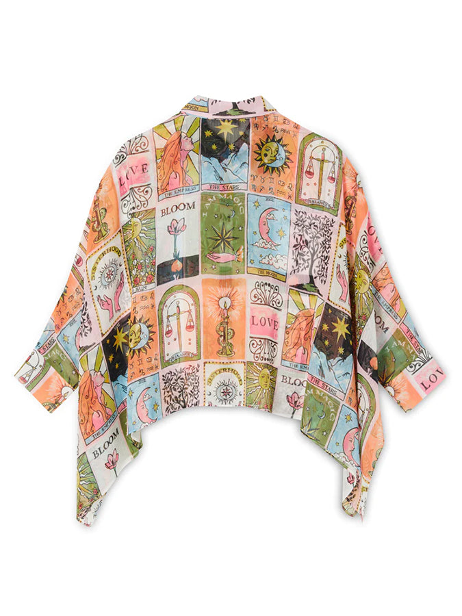Printed Batwing Sleeves Shirt and Pants Sets